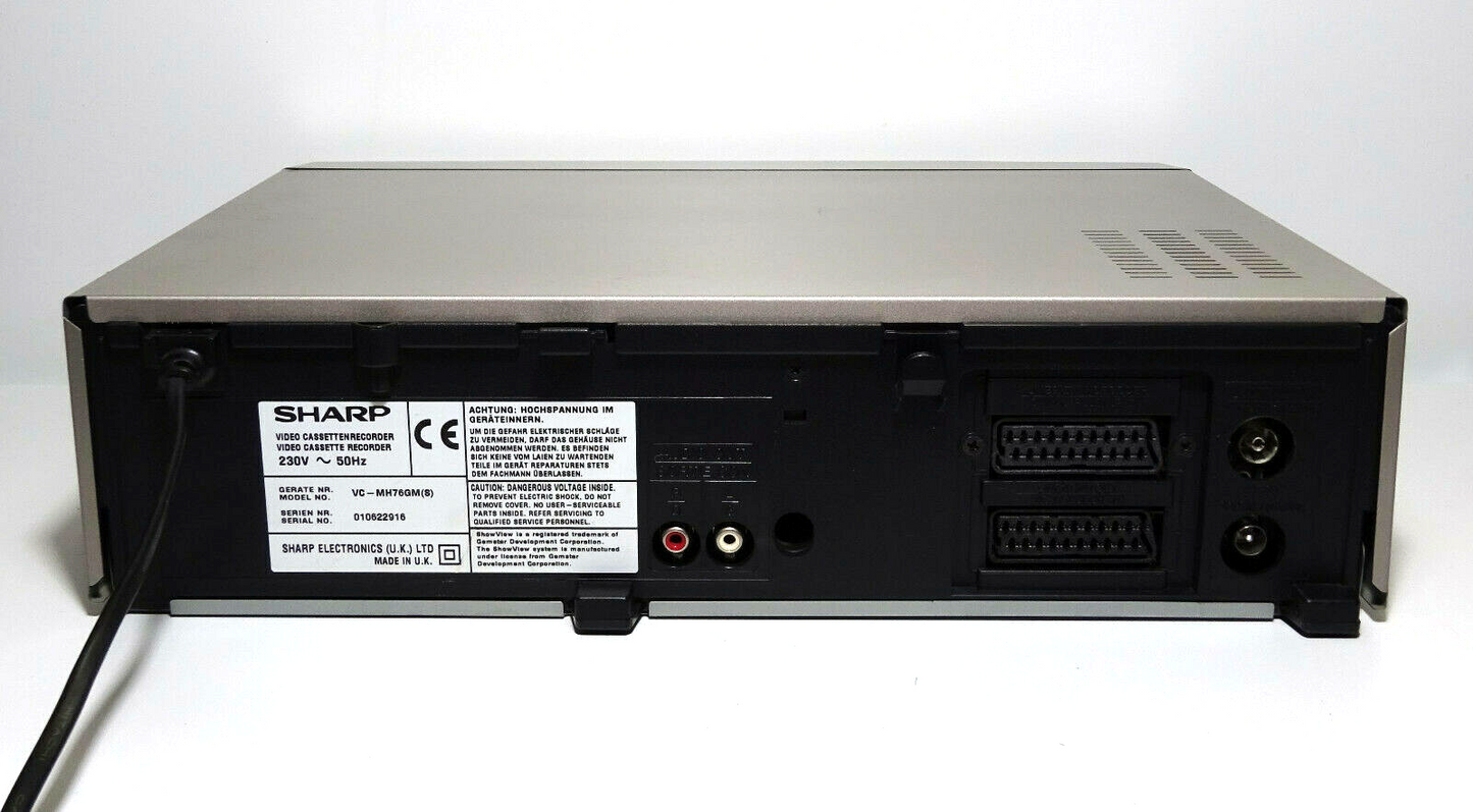 VHS Videorecorder Sharp VC-MH76 HiFi SVHS-Playback+Fernbedienung+1 Jahr Garantie*