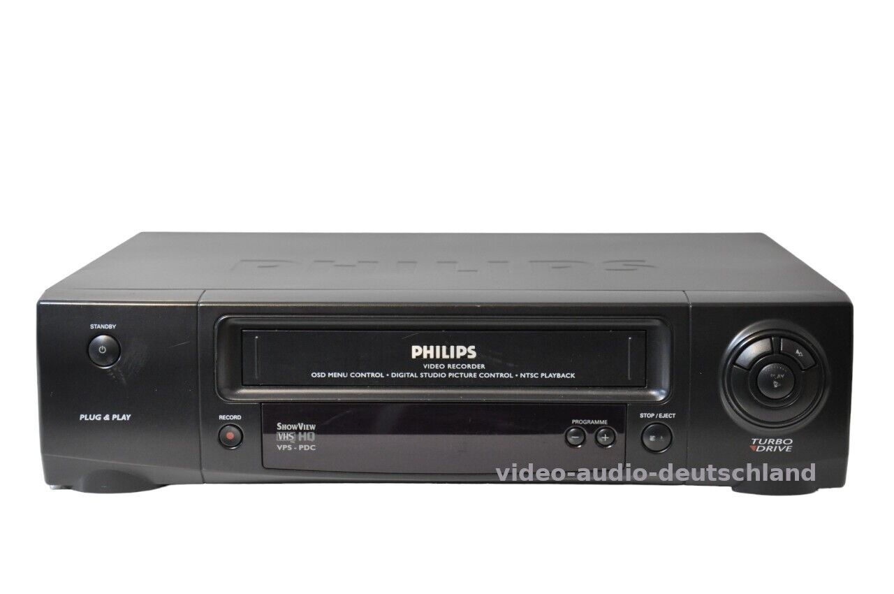 VHS Philips Turbo Drive Videobåndoptager / serviceret + 1 års garanti*